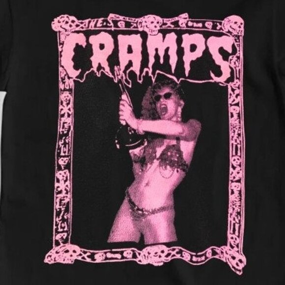 The Cramps Poison Ivy T-Shirt Bad Music For Bad People Punk Band Graphic Tee 79 - Picture 2 of 6